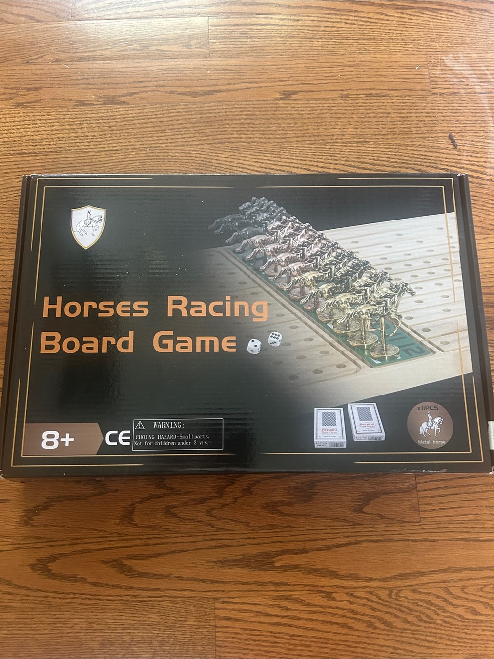 Horses Racing Board Game - Black